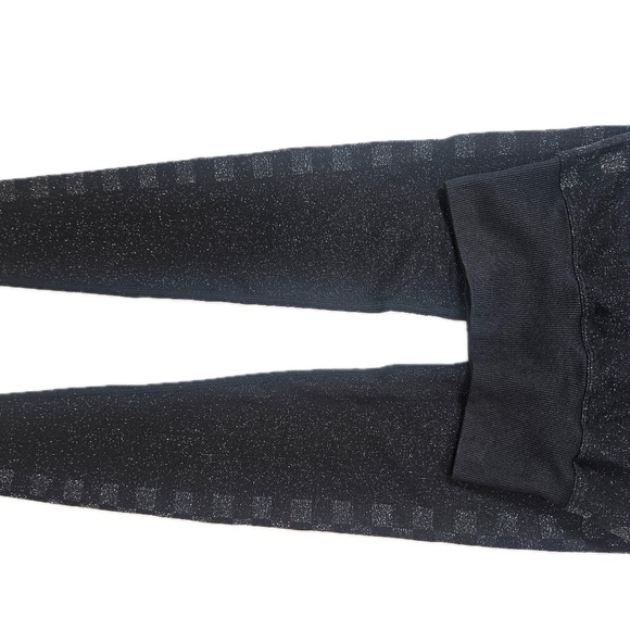 PINK Victorias Secret Active Leggings Womens XS Black Sparkle Gym Fitness Lounge - Picture 4 of 7